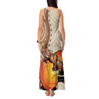 Thorny Devil Australia Tank Maxi Dress Baby Moloch Horridus With Ants - Aboriginal Art