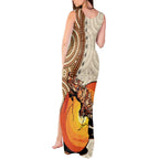 Thorny Devil Australia Tank Maxi Dress Baby Moloch Horridus With Ants - Aboriginal Art