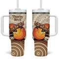 Thorny Devil Australia Tumbler With Handle Baby Moloch Horridus With Ants - Aboriginal Art