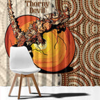Thorny Devil Australia Window Curtain Baby Moloch Horridus With Ants - Aboriginal Art