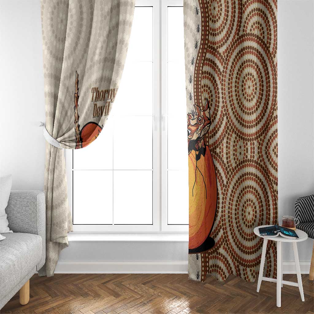 Thorny Devil Australia Window Curtain Baby Moloch Horridus With Ants - Aboriginal Art