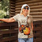 Thorny Devil Australia Women Polo Shirt Baby Moloch Horridus With Ants - Aboriginal Art