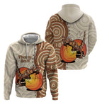 Thorny Devil Australia Zip Hoodie Baby Moloch Horridus With Ants - Aboriginal Art