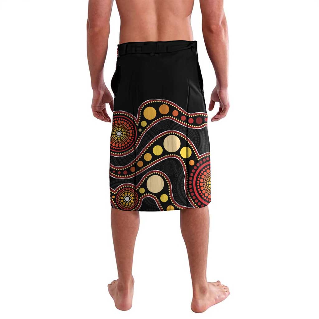 Australia Palm Cockatoo Lavalava Aussie Banksia - Aboriginal Pattern