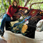 Australia Palm Cockatoo Quilt Aussie Banksia - Aboriginal Pattern