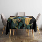 Australia Palm Cockatoo Tablecloth Aussie Banksia - Aboriginal Pattern