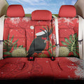 Personalised Palm Cockatoo Australia Christmas Back Car Seat Cover Merry Chrissie - Banksia Flowers
