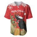 Personalised Palm Cockatoo Australia Christmas Baseball Jersey Merry Chrissie - Banksia Flowers