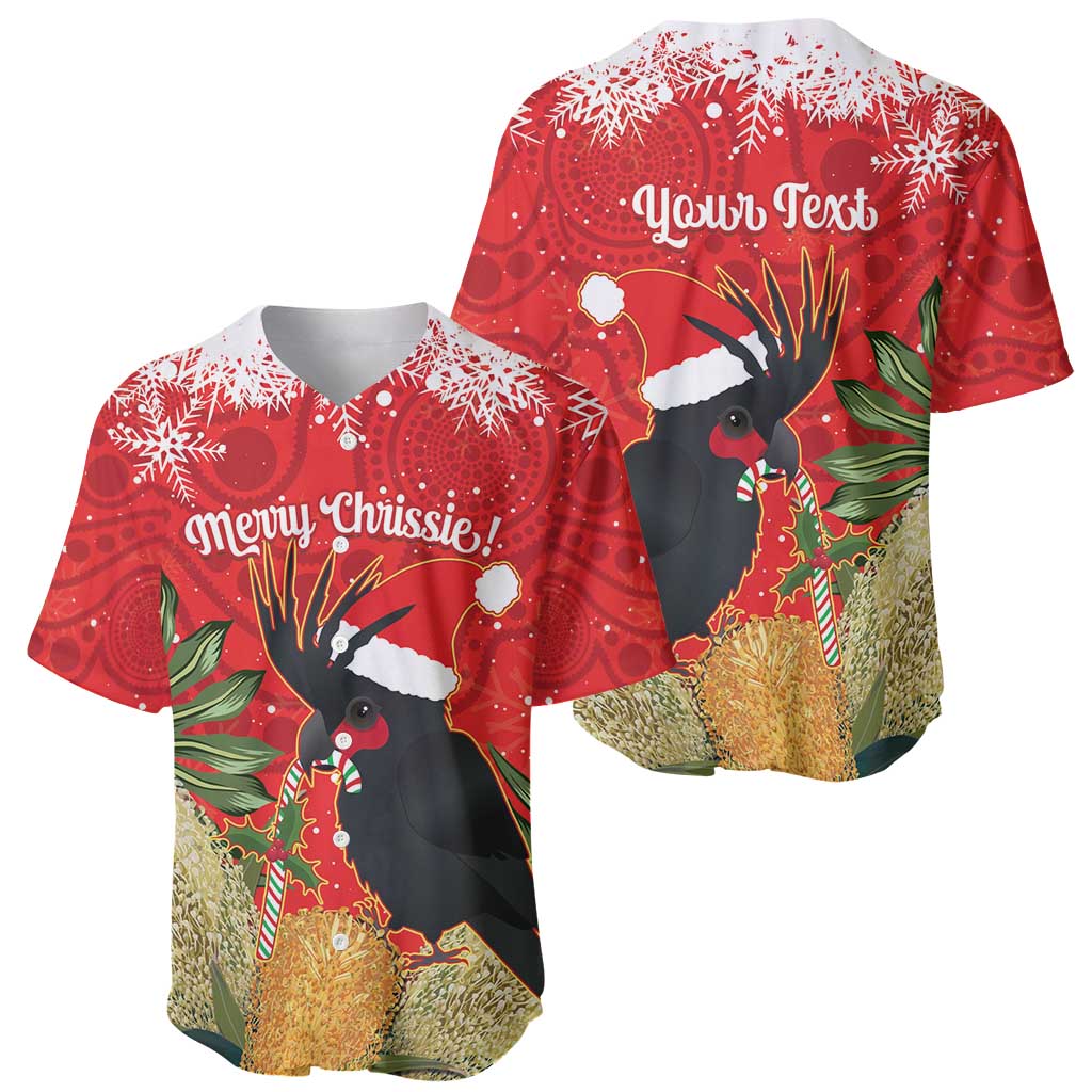 Personalised Palm Cockatoo Australia Christmas Baseball Jersey Merry Chrissie - Banksia Flowers