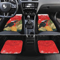Personalised Palm Cockatoo Australia Christmas Car Mats Merry Chrissie - Banksia Flowers