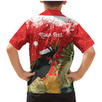 Personalised Palm Cockatoo Australia Christmas Family Matching Mermaid Dress and Hawaiian Shirt Merry Chrissie - Banksia Flowers