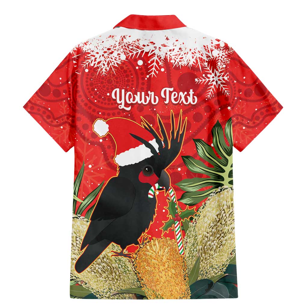 Personalised Palm Cockatoo Australia Christmas Family Matching Mermaid Dress and Hawaiian Shirt Merry Chrissie - Banksia Flowers