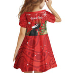 Personalised Palm Cockatoo Australia Christmas Family Matching Off Shoulder Maxi Dress and Hawaiian Shirt Merry Chrissie - Banksia Flowers