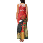 Personalised Palm Cockatoo Australia Christmas Family Matching Tank Maxi Dress and Hawaiian Shirt Merry Chrissie - Banksia Flowers
