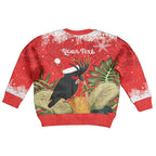 Personalised Palm Cockatoo Australia Christmas Kid Ugly Christmas Sweater Merry Chrissie - Banksia Flowers