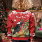 Personalised Palm Cockatoo Australia Christmas Kid Ugly Christmas Sweater Merry Chrissie - Banksia Flowers