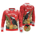 Personalised Palm Cockatoo Australia Christmas Ugly Christmas Sweater Merry Chrissie - Banksia Flowers