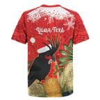 Personalised Palm Cockatoo Australia Christmas Rugby Jersey Merry Chrissie - Banksia Flowers