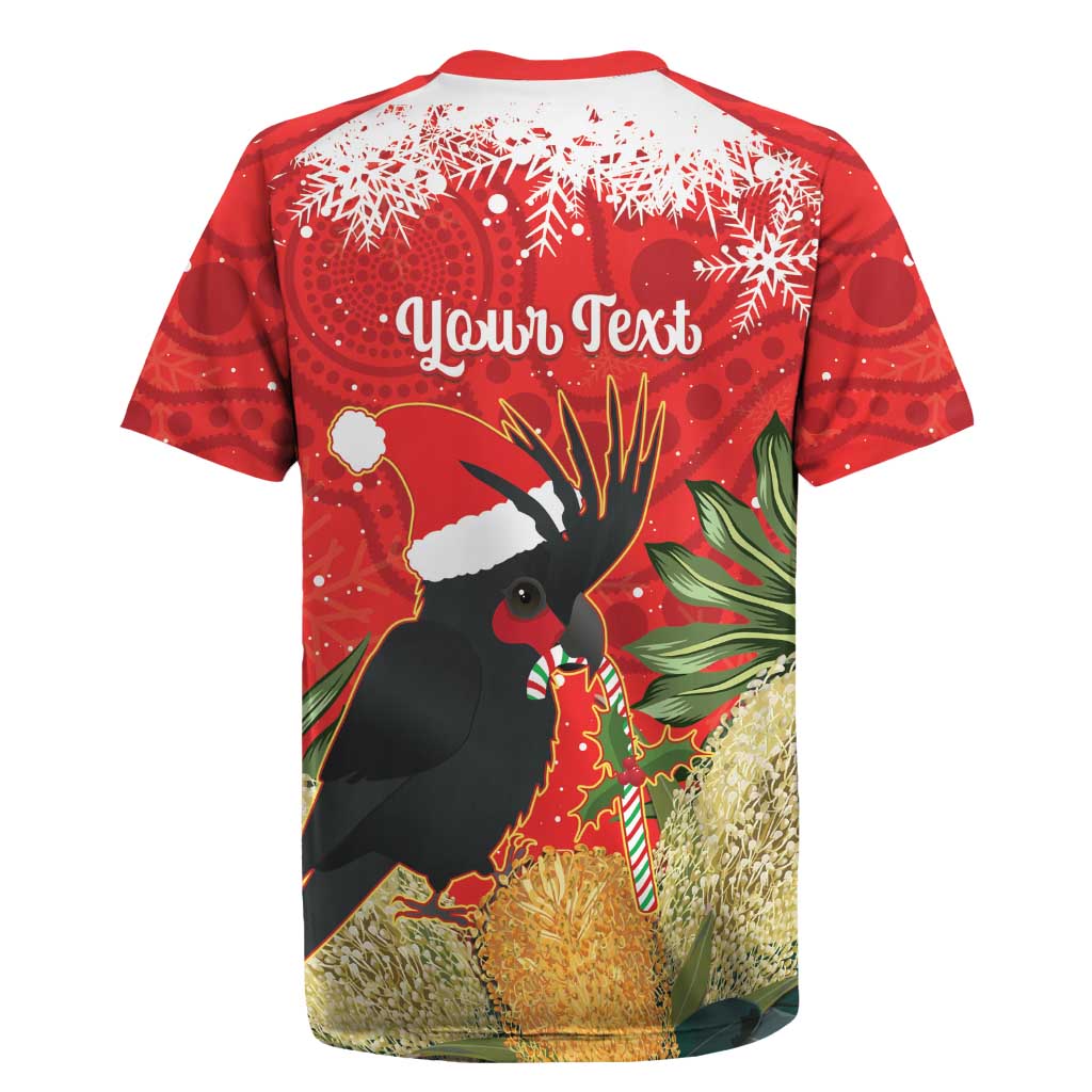 Personalised Palm Cockatoo Australia Christmas Rugby Jersey Merry Chrissie - Banksia Flowers