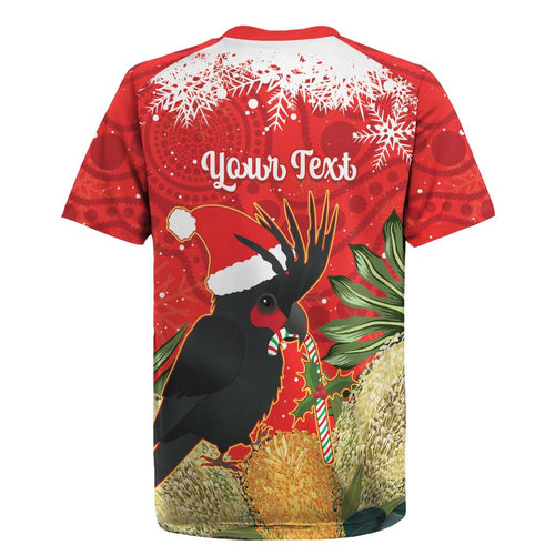 Personalised Palm Cockatoo Australia Christmas Rugby Jersey Merry Chrissie - Banksia Flowers