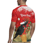 Personalised Palm Cockatoo Australia Christmas Rugby Jersey Merry Chrissie - Banksia Flowers