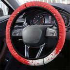 Palm Cockatoo Australia Christmas Steering Wheel Cover Merry Chrissie - Banksia Flowers