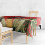 Personalised Palm Cockatoo Australia Christmas Tablecloth Merry Chrissie - Banksia Flowers