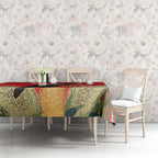 Personalised Palm Cockatoo Australia Christmas Tablecloth Merry Chrissie - Banksia Flowers
