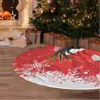 Personalised Palm Cockatoo Australia Christmas Tree Skirt Merry Chrissie - Banksia Flowers