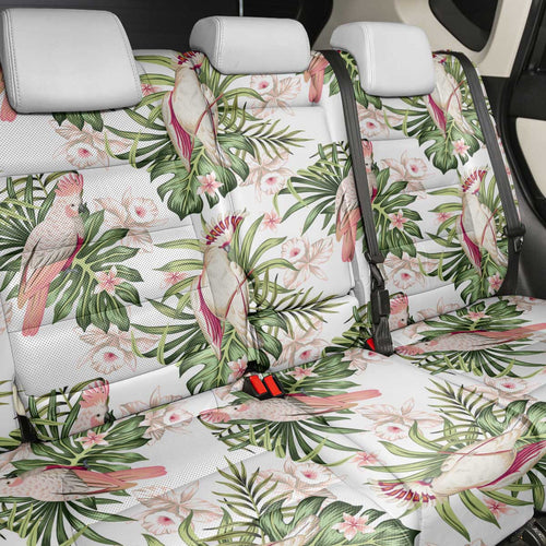 Australia Pink Cockatoo Back Car Seat Cover Aussie Orchids - Seamless Pattern