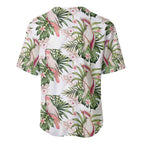 Australia Pink Cockatoo Baseball Jersey Aussie Orchids - Seamless Pattern