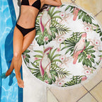 Australia Pink Cockatoo Beach Blanket Aussie Orchids - Seamless Pattern