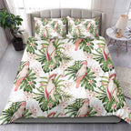 Australia Pink Cockatoo Bedding Set Aussie Orchids - Seamless Pattern