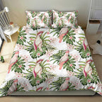 Australia Pink Cockatoo Bedding Set Aussie Orchids - Seamless Pattern