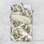 Australia Pink Cockatoo Bedding Set Aussie Orchids - Seamless Pattern