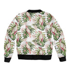 Australia Pink Cockatoo Bomber Jacket Aussie Orchids - Seamless Pattern