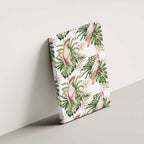 Australia Pink Cockatoo Canvas Wall Art Aussie Orchids - Seamless Pattern