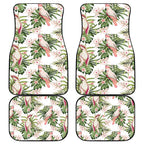 Australia Pink Cockatoo Car Mats Aussie Orchids - Seamless Pattern