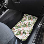 Australia Pink Cockatoo Car Mats Aussie Orchids - Seamless Pattern