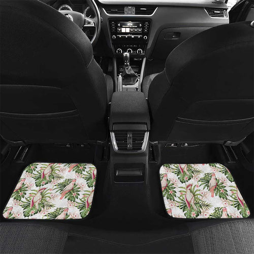 Australia Pink Cockatoo Car Mats Aussie Orchids - Seamless Pattern