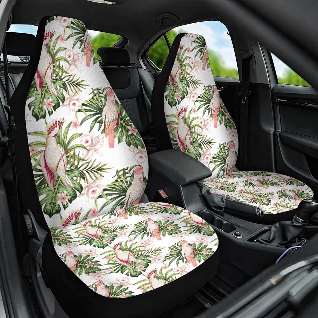 Australia Pink Cockatoo Car Seat Cover Aussie Orchids - Seamless Pattern