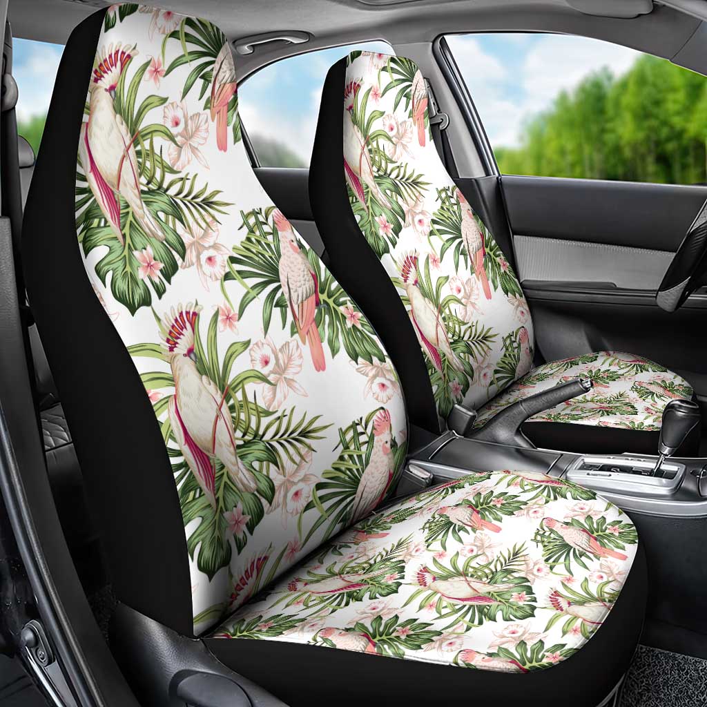 Australia Pink Cockatoo Car Seat Cover Aussie Orchids - Seamless Pattern
