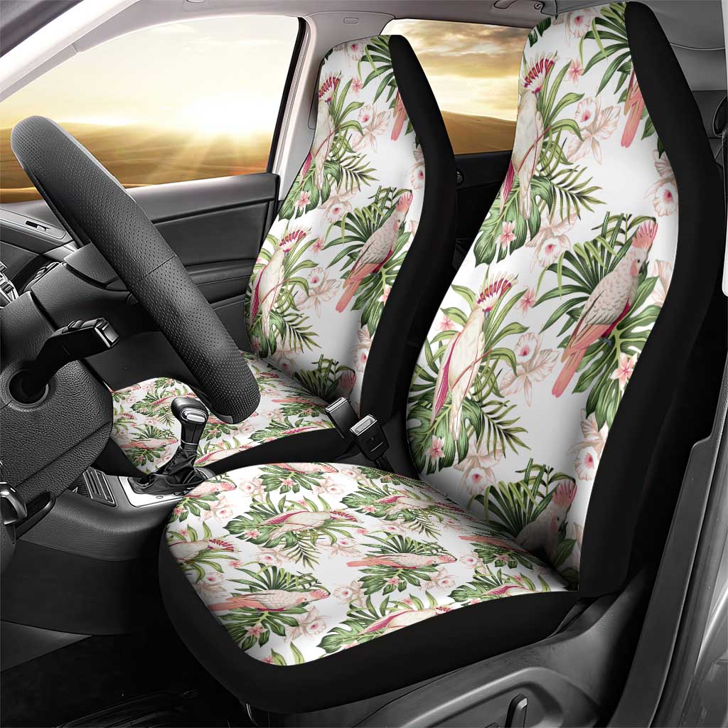 Australia Pink Cockatoo Car Seat Cover Aussie Orchids - Seamless Pattern