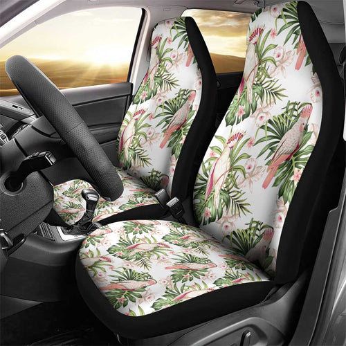 Australia Pink Cockatoo Car Seat Cover Aussie Orchids - Seamless Pattern