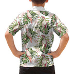 Australia Pink Cockatoo Family Matching Summer Maxi Dress and Hawaiian Shirt Aussie Orchids - Seamless Pattern