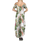 Australia Pink Cockatoo Family Matching Summer Maxi Dress and Hawaiian Shirt Aussie Orchids - Seamless Pattern