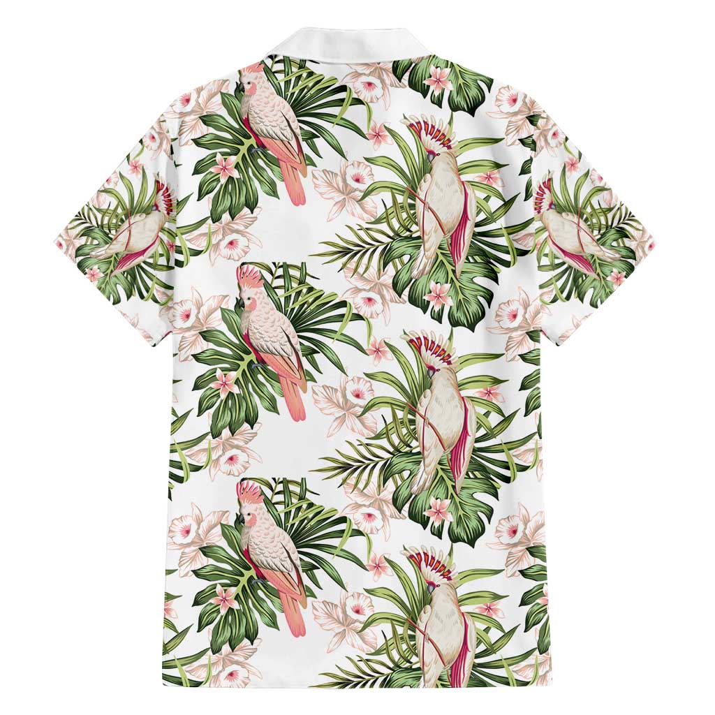 Australia Pink Cockatoo Family Matching Tank Maxi Dress and Hawaiian Shirt Aussie Orchids - Seamless Pattern