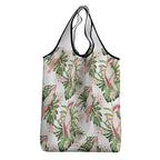 Australia Pink Cockatoo Grocery Bag Aussie Orchids - Seamless Pattern