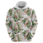 Australia Pink Cockatoo Hoodie Aussie Orchids - Seamless Pattern