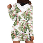 Australia Pink Cockatoo Hoodie Dress Aussie Orchids - Seamless Pattern